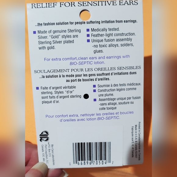 Sealed - Sterling Silver Small Hoop Earrings - 2 pairs! - Picture 2 of 2